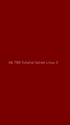 Tampilan Antarmuka Aplikasi Ink 789 Tutorial Server Linux - 3