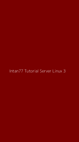 Tampilan Antarmuka Aplikasi Intan77 Tutorial Server Linux - 3