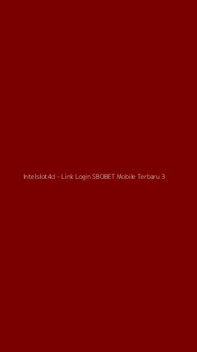 Tampilan Antarmuka Aplikasi Intelslot4d - Link Login SBOBET Mobile Terbaru - 3
