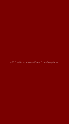 Tampilan Antarmuka Aplikasi Inter33 Com Portal Informasi Game Online Terupdate - 4