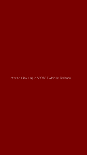 Tampilan Antarmuka Aplikasi Inter4d Link Login Sbobet Mobile Terbaru - 1