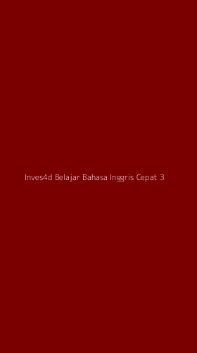 Tampilan Antarmuka Aplikasi Inves4d Belajar Bahasa Inggris Cepat - 3
