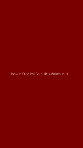 Tampilan Antarmuka Aplikasi Ionwin Prediksi Bola Jitu Malam Ini - 1