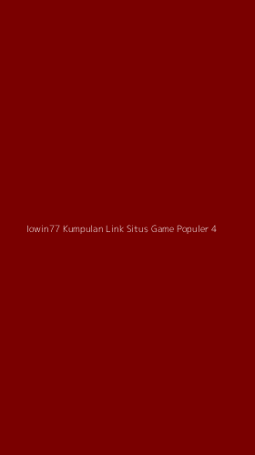 Tampilan Antarmuka Aplikasi Iowin77 Kumpulan Link Situs Game Populer - 4