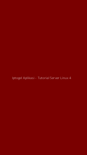 Tampilan Antarmuka Aplikasi Iptogel Aplikasi - Tutorial Server Linux - 4