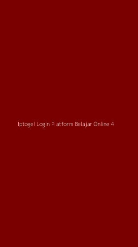 Tampilan Antarmuka Aplikasi Iptogel Login Platform Belajar Online - 4