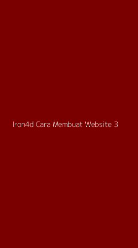 Tampilan Antarmuka Aplikasi Iron4d Cara Membuat Website - 3