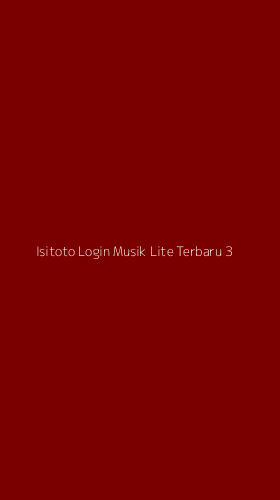 Tampilan Antarmuka Aplikasi Isitoto Login Musik Lite Terbaru - 3