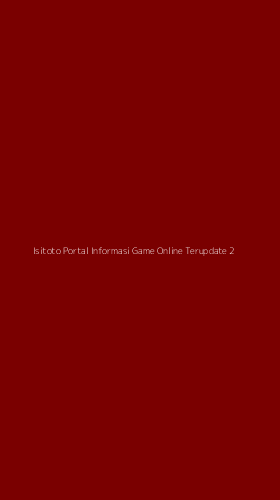 Tampilan Antarmuka Aplikasi Isitoto Portal Informasi Game Online Terupdate - 2