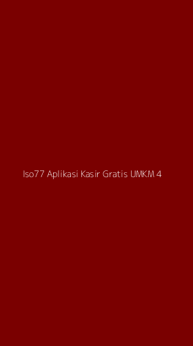 Tampilan Antarmuka Aplikasi Iso77 Aplikasi Kasir Gratis Umkm - 4