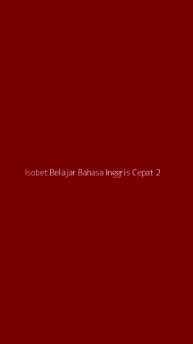 Tampilan Antarmuka Aplikasi Isobet Belajar Bahasa Inggris Cepat - 2
