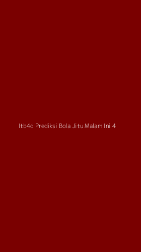 Tampilan Antarmuka Aplikasi Itb4d Prediksi Bola Jitu Malam Ini - 4
