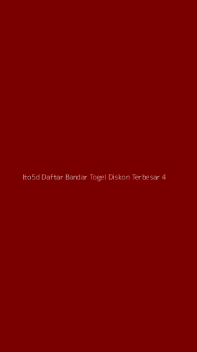 Tampilan Antarmuka Aplikasi Ito5d Daftar Bandar Togel Diskon Terbesar - 4