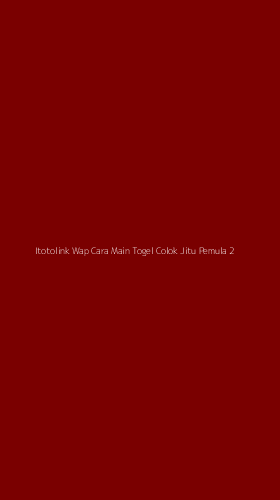 Tampilan Antarmuka Aplikasi Itotolink Wap Cara Main Togel Colok Jitu Pemula - 2