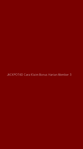 Tampilan Antarmuka Aplikasi Jackpot4d Cara Klaim Bonus Harian Member - 3