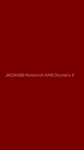 Tampilan Antarmuka Aplikasi Jagoan88 Pembersih Ram Otomatis - 4