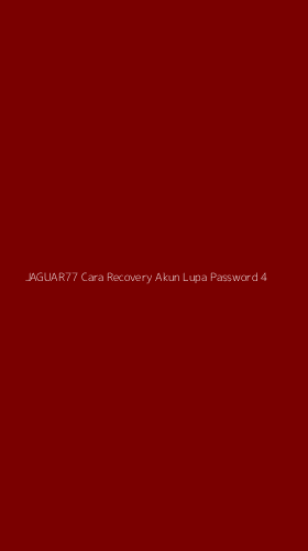 Tampilan Antarmuka Aplikasi Jaguar77 Cara Recovery Akun Lupa Password - 4