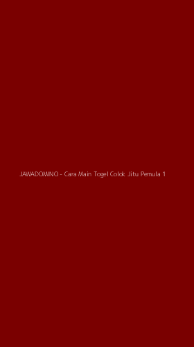 Tampilan Antarmuka Aplikasi JAWADOMINO - Cara Main Togel Colok Jitu Pemula - 1