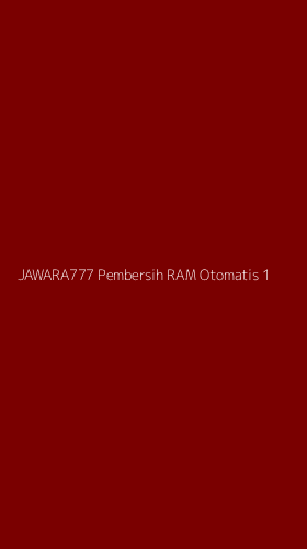 Tampilan Antarmuka Aplikasi Jawara777 Pembersih Ram Otomatis - 1