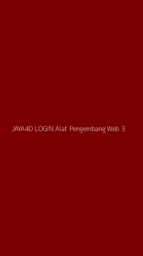 Tampilan Antarmuka Aplikasi Jaya4d Login Alat Pengembang Web - 3