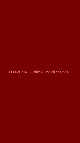 Tampilan Antarmuka Aplikasi Jendralpoker Aplikasi Pendidikan Lite - 1