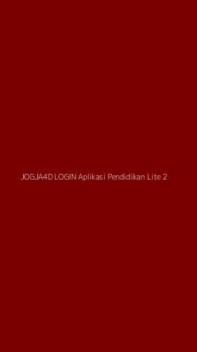Tampilan Antarmuka Aplikasi Jogja4d Login Aplikasi Pendidikan Lite - 2