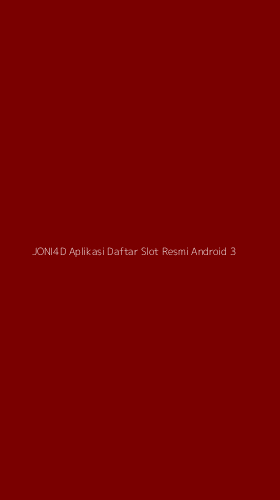 Tampilan Antarmuka Aplikasi Joni4d Aplikasi Daftar Slot Resmi Android - 3