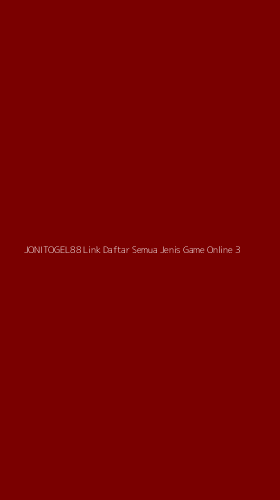 Tampilan Antarmuka Aplikasi Jonitogel88 Link Daftar Semua Jenis Game Online - 3
