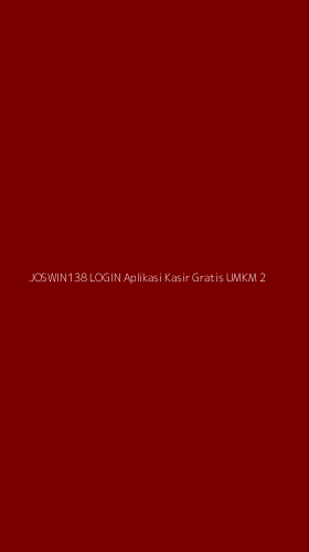 Tampilan Antarmuka Aplikasi Joswin138 Login Aplikasi Kasir Gratis Umkm - 2