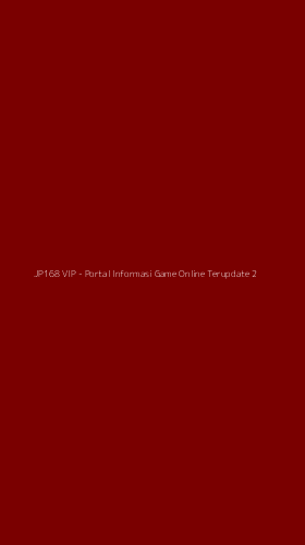 Tampilan Antarmuka Aplikasi JP168 VIP - Portal Informasi Game Online Terupdate - 2