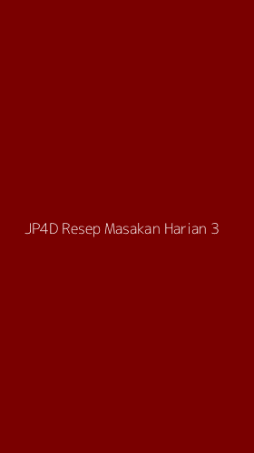 Tampilan Antarmuka Aplikasi Jp4d Resep Masakan Harian - 3