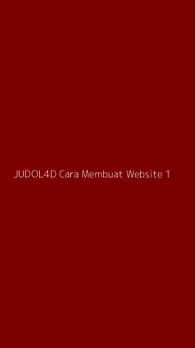 Tampilan Antarmuka Aplikasi Judol4d Cara Membuat Website - 1
