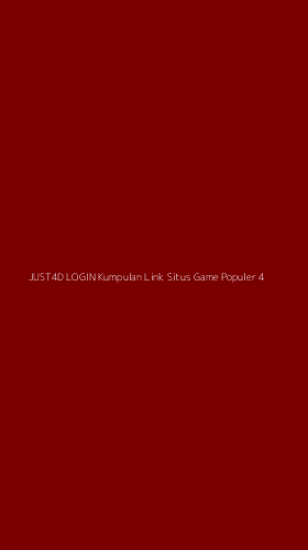Tampilan Antarmuka Aplikasi Just4d Login Kumpulan Link Situs Game Populer - 4