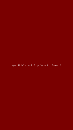 Tampilan Antarmuka Aplikasi Jackpot 888 Cara Main Togel Colok Jitu Pemula - 1
