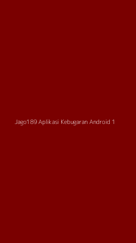 Tampilan Antarmuka Aplikasi Jago189 Aplikasi Kebugaran Android - 1