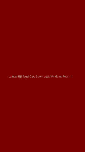Tampilan Antarmuka Aplikasi Jambu Biji Togel Cara Download Apk Game Resmi - 1