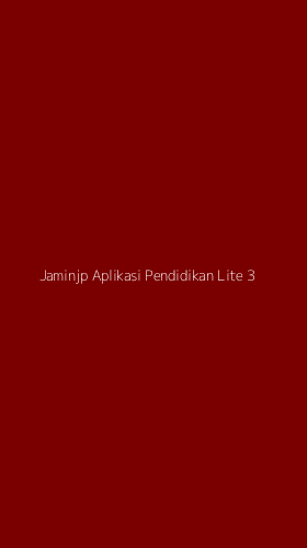 Tampilan Antarmuka Aplikasi Jaminjp Aplikasi Pendidikan Lite - 3