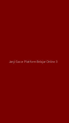 Tampilan Antarmuka Aplikasi Janji Gacor Platform Belajar Online - 3