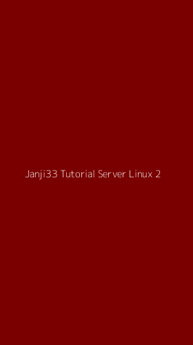 Tampilan Antarmuka Aplikasi Janji33 Tutorial Server Linux - 2