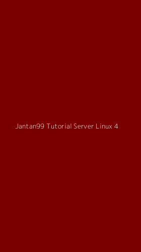 Tampilan Antarmuka Aplikasi Jantan99 Tutorial Server Linux - 4