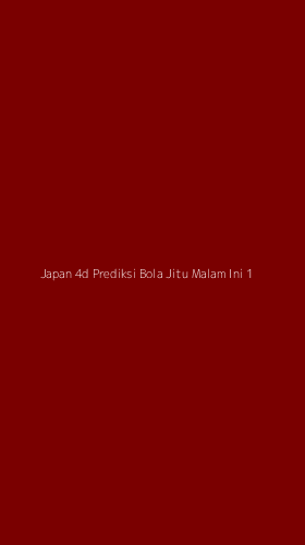 Tampilan Antarmuka Aplikasi Japan 4d Prediksi Bola Jitu Malam Ini - 1