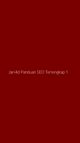 Tampilan Antarmuka Aplikasi Jari4d Panduan Seo Terlengkap - 1