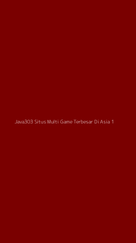 Tampilan Antarmuka Aplikasi Java303 Situs Multi Game Terbesar Di Asia - 1