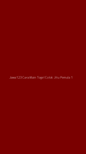 Tampilan Antarmuka Aplikasi Jawa123 Cara Main Togel Colok Jitu Pemula - 1