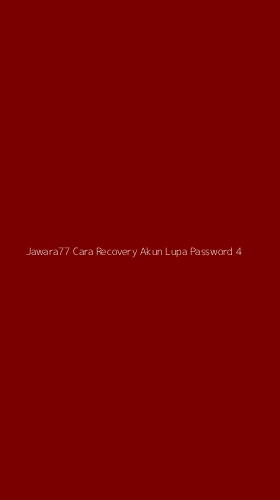 Tampilan Antarmuka Aplikasi Jawara77 Cara Recovery Akun Lupa Password - 4