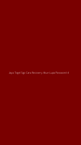 Tampilan Antarmuka Aplikasi Jaya Togel Sgp Cara Recovery Akun Lupa Password - 4
