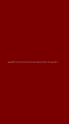 Tampilan Antarmuka Aplikasi Jaya805 Online Portal Informasi Game Online Terupdate - 3