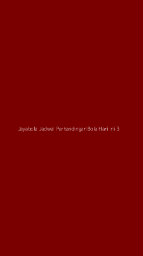 Tampilan Antarmuka Aplikasi Jayabola Jadwal Pertandingan Bola Hari Ini - 3