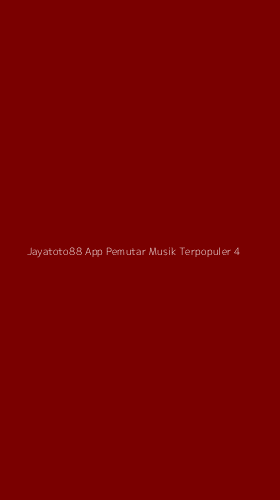 Tampilan Antarmuka Aplikasi Jayatoto88 App Pemutar Musik Terpopuler - 4
