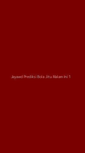Tampilan Antarmuka Aplikasi Jayawd Prediksi Bola Jitu Malam Ini - 1